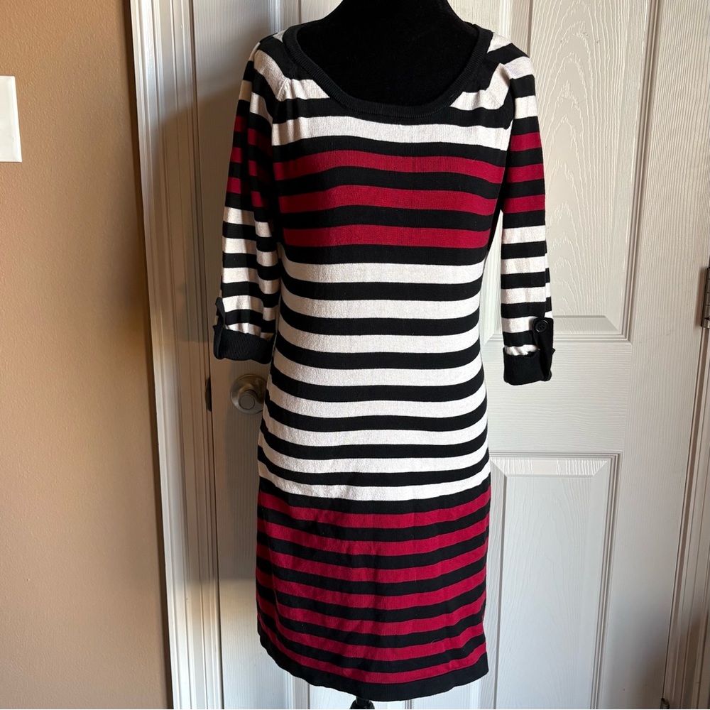 PINK ROSE Striped Knit Dress